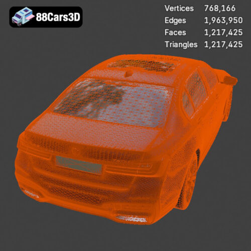 BMW 7-Series M Long 2020 3D Model Download STL FBX OBJ GLB Blend - Gallery Image 8 BMW 7-Series M Long 2020