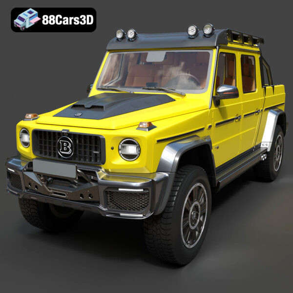 Brabus 800 Adventure XLP 2020 3D Model Download STL FBX OBJ GLB Blend - Gallery Image 1 Brabus 800 Adventure XLP 2020