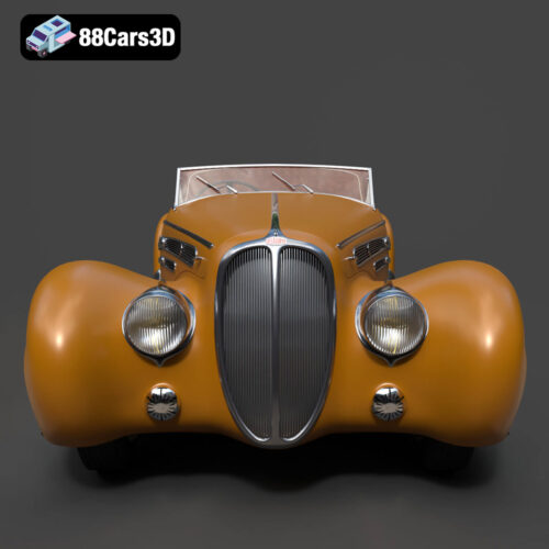 Delahaye T165 1939 3D Model Download STL FBX OBJ GLB Blend - Gallery Image 5 Delahaye T165 1939