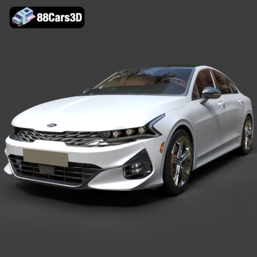 Kia K5 2021 3D Model Download STL FBX OBJ GLB Blend - Gallery Image 1 Kia K5 2021