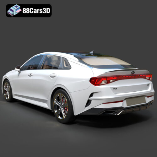Kia K5 2021 3D Model Download STL FBX OBJ GLB Blend - Gallery Image 3 Kia K5 2021