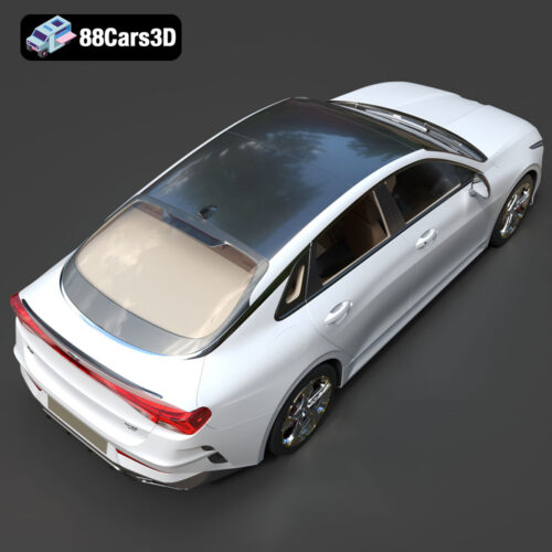 Kia K5 2021 3D Model Download STL FBX OBJ GLB Blend - Gallery Image 4 Kia K5 2021