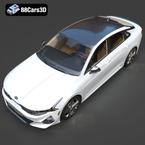 Kia K5 2021 3D Model Download STL FBX OBJ GLB Blend - Gallery Image 6 Kia K5 2021