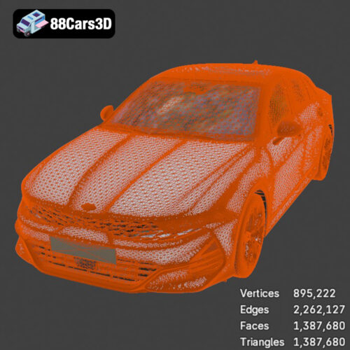 Kia K5 2021 3D Model Download STL FBX OBJ GLB Blend - Gallery Image 7 Kia K5 2021