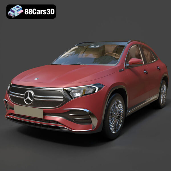 Mercedes Benz EQA 2022 3D Model Download STL FBX OBJ GLB Blend - Gallery Image 1 Mercedes Benz EQA 2022