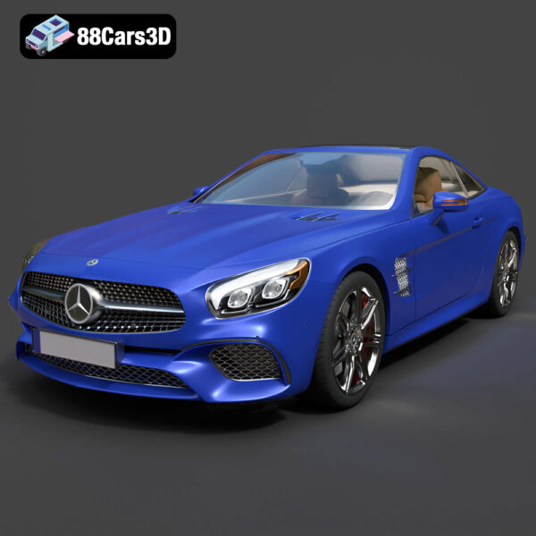 Mercedes-Benz SL-Class 2015 3D Model Download STL FBX OBJ GLB Blend - Gallery Image 1 Mercedes-Benz SL-Class 2015