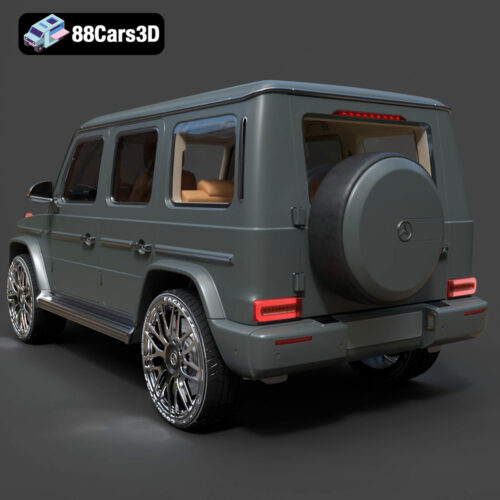 Mercedes-Benz G63 3D Model Download STL FBX OBJ GLB Blend - Gallery Image 3 Mercedes-Benz G63