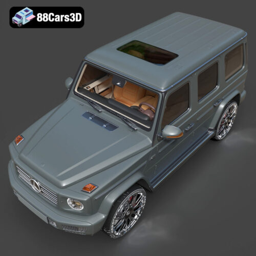 Mercedes-Benz G63 3D Model Download STL FBX OBJ GLB Blend - Gallery Image 6 Mercedes-Benz G63