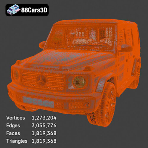 Mercedes-Benz G63 3D Model Download STL FBX OBJ GLB Blend - Gallery Image 7 Mercedes-Benz G63