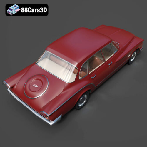 Plymouth Valiant Sedan 1960 3D Model Download STL FBX OBJ GLB Blend - Gallery Image 4 Plymouth Valiant Sedan 1960