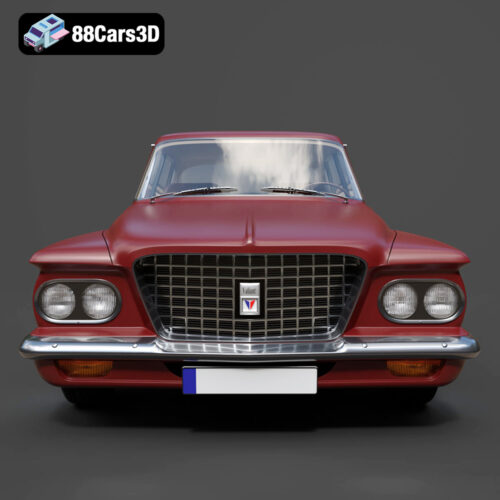 Plymouth Valiant Sedan 1960 3D Model Download STL FBX OBJ GLB Blend - Gallery Image 5 Plymouth Valiant Sedan 1960