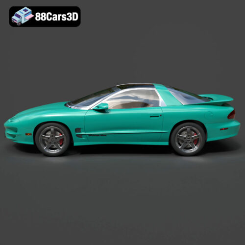 Pontiac Firebird Trans Am 1998 3D Model Download STL FBX OBJ GLB Blend - Gallery Image 2 Pontiac Firebird Trans Am 1998