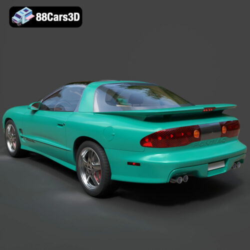 Pontiac Firebird Trans Am 1998 3D Model Download STL FBX OBJ GLB Blend - Gallery Image 3 Pontiac Firebird Trans Am 1998