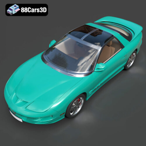 Pontiac Firebird Trans Am 1998 3D Model Download STL FBX OBJ GLB Blend - Gallery Image 6 Pontiac Firebird Trans Am 1998