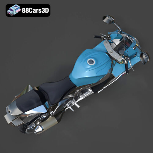 Suzuki GSX-R 600 2011 3D Model Download STL FBX OBJ GLB Blend - Gallery Image 6 Suzuki GSX-R 600 2011