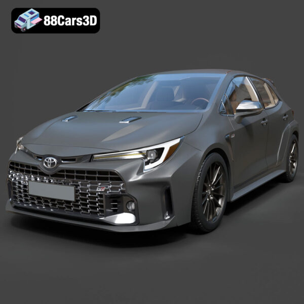 Toyota GR Corolla 2023 3D Model Download STL FBX OBJ GLB Blend - Gallery Image 1 Toyota GR Corolla 2023