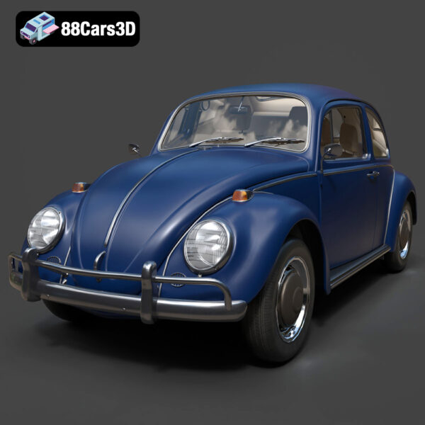 Volkswagen 1200 3D Model Download STL FBX OBJ GLB Blend - Gallery Image 1 Volkswagen 1200
